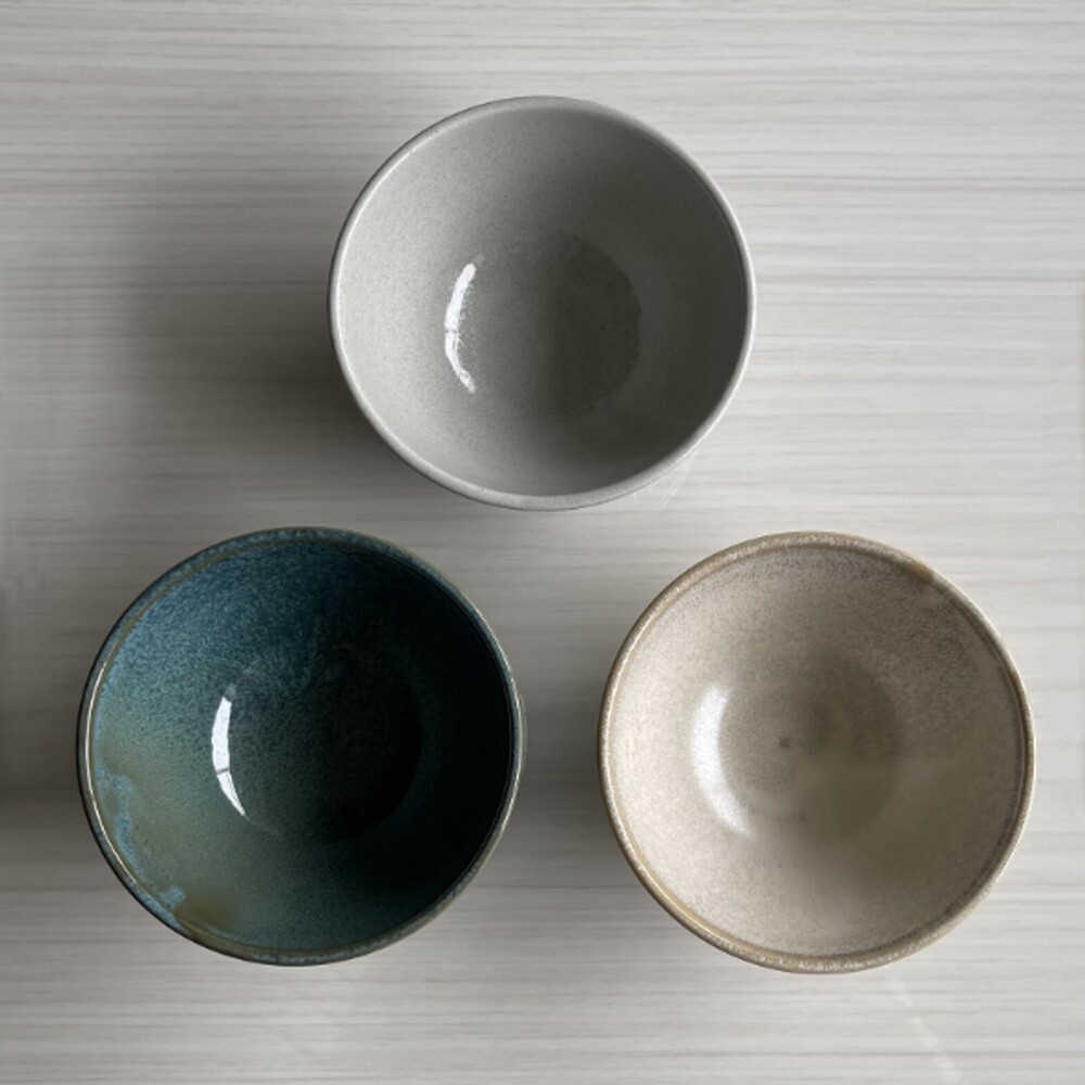 SF-017948-日本製 Mino 美濃燒 日式飯碗 質感餐具 陶瓷飯碗 十草碗 陶瓷碗 復古碗 餐碗 湯碗