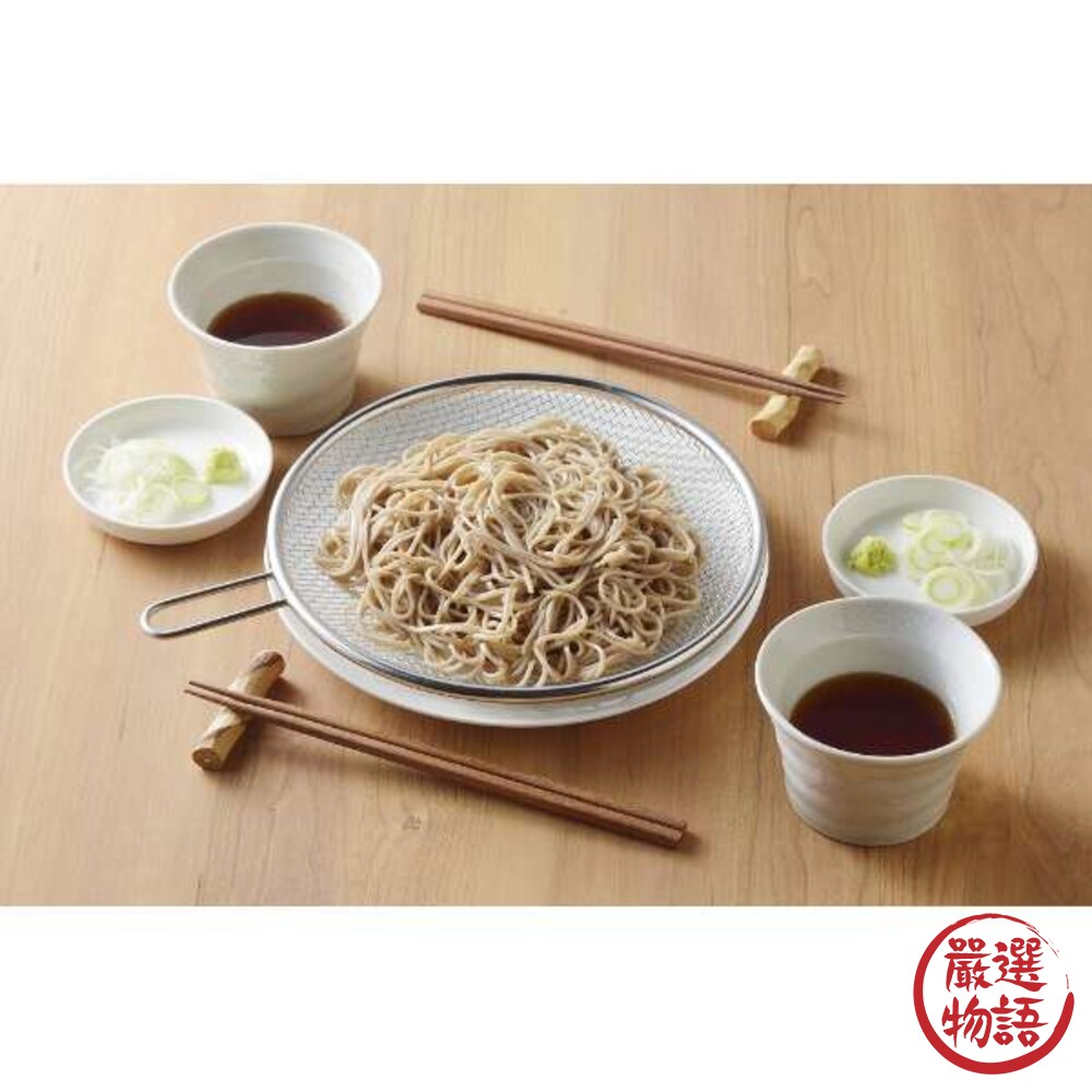 日本製 不銹鋼撈麵網 廚房濾網 濾油網 煮麵網 過瀘網 瀝水網 漏勺 撈網 烘焙 吉川 漏勺 短柄-圖片-3