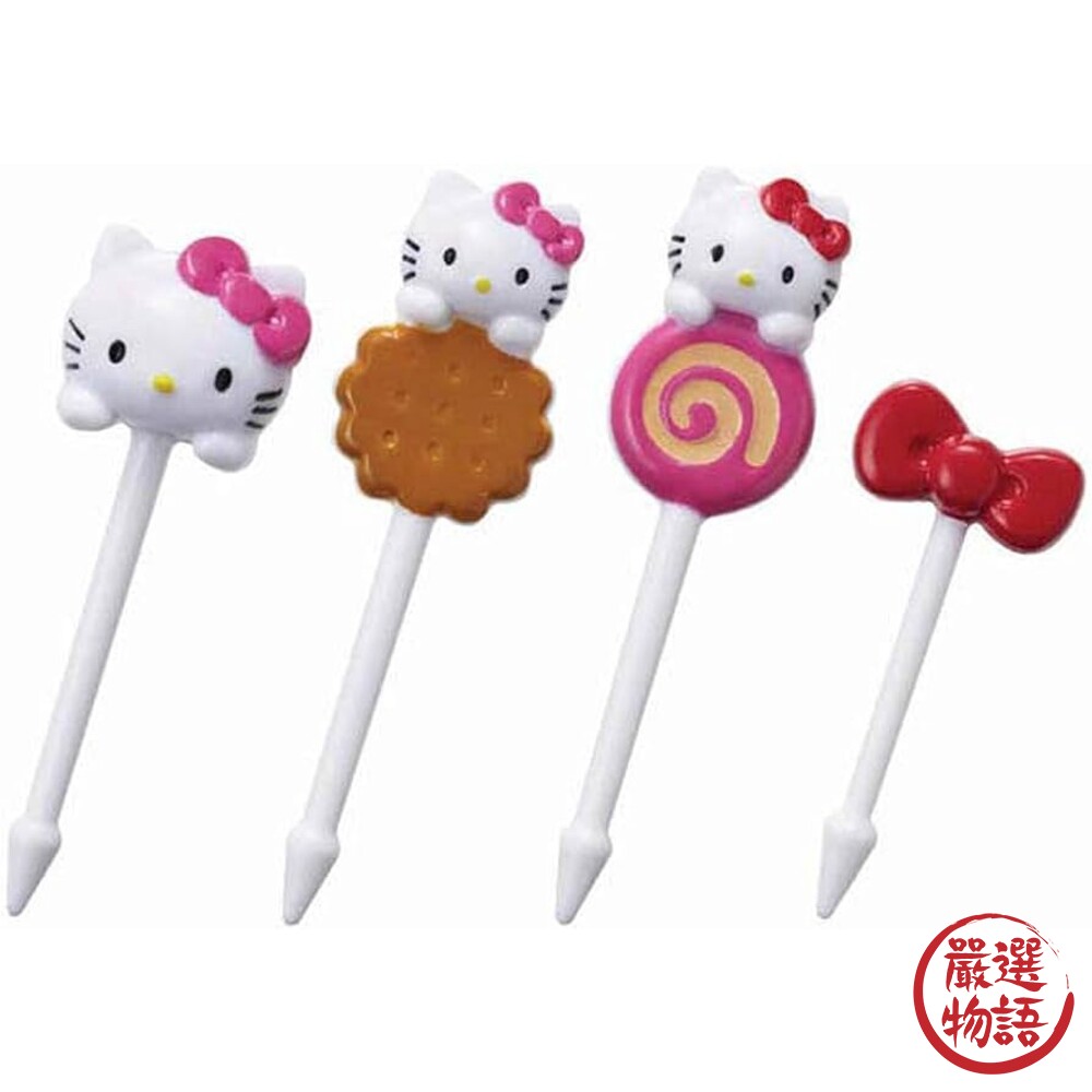 KITTY食物叉 Hello Kitty 兒童食物叉 食物叉 便當簽 DIY 叉子-圖片-1