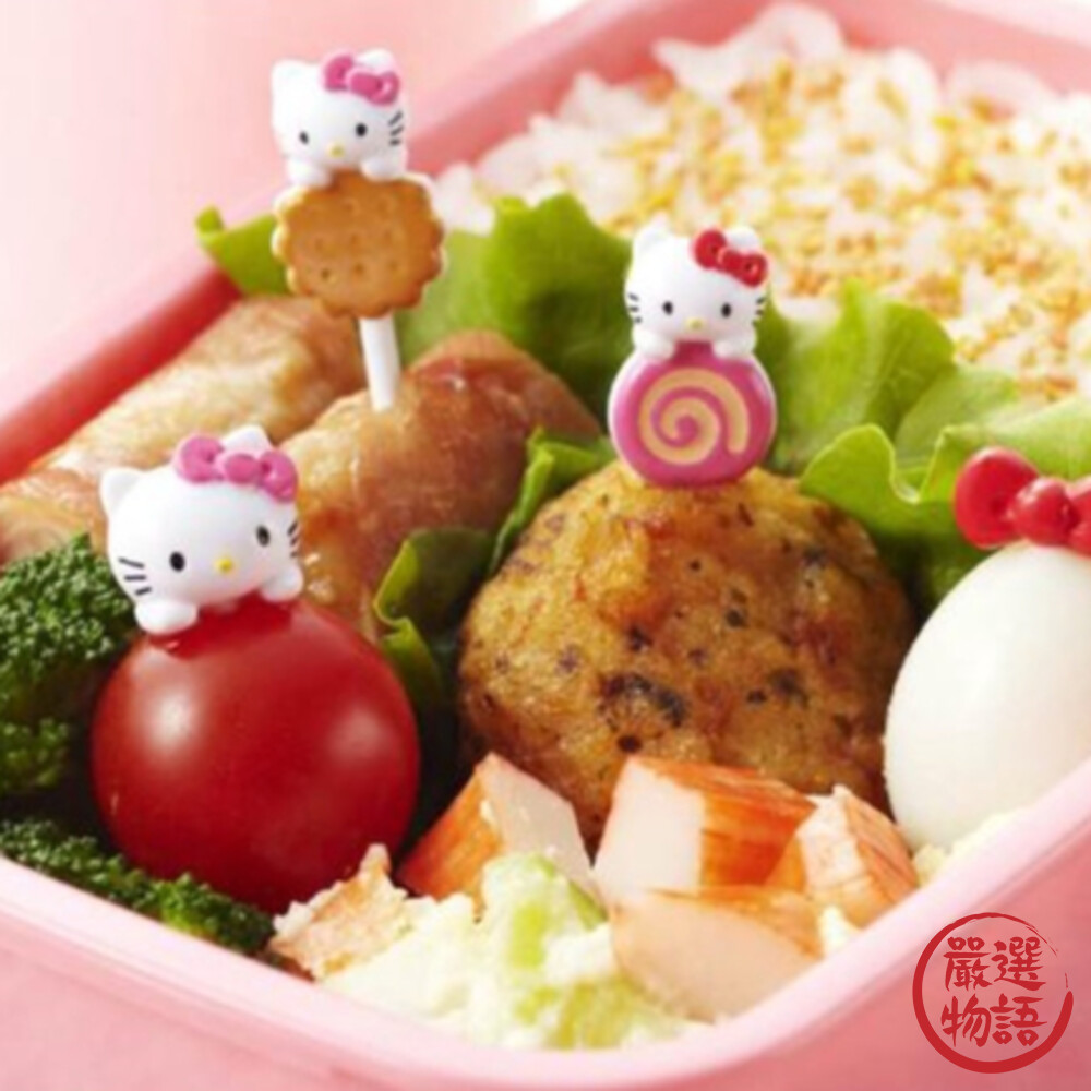 SF-017999-KITTY食物叉  Hello Kitty 兒童食物叉 食物叉 便當簽 DIY  叉子