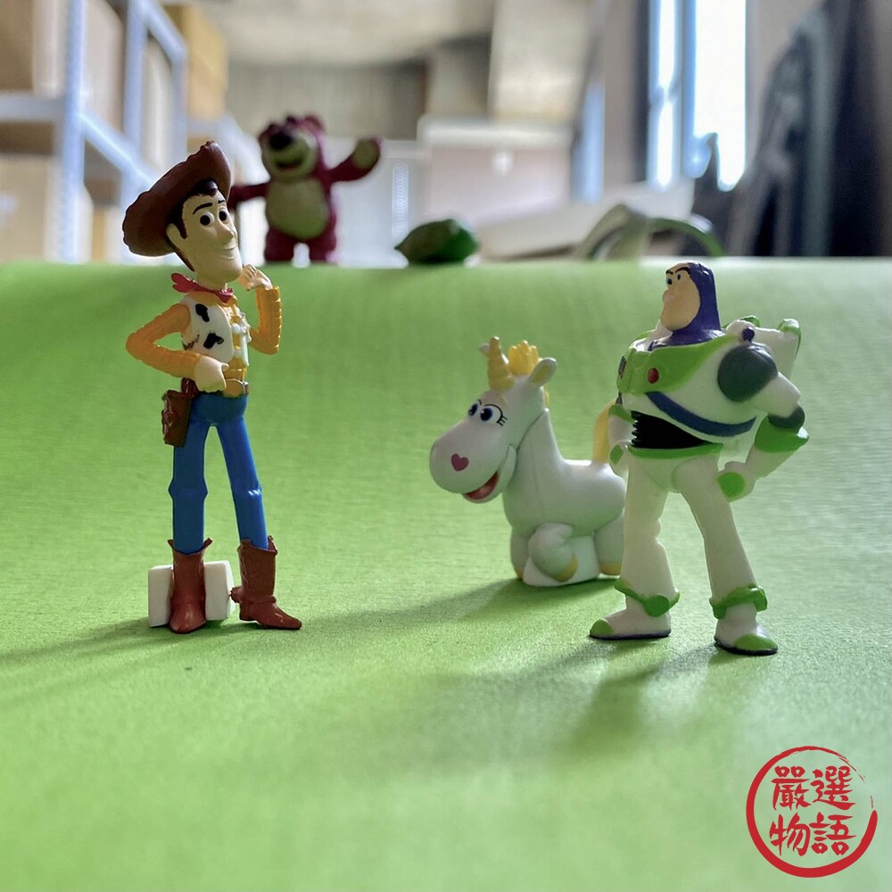 日本製 BANDAI 萬代 玩具總動員3 排排站公仔 巴斯光年 熊抱哥 扭蛋 轉蛋 胡迪 盒玩-圖片-4