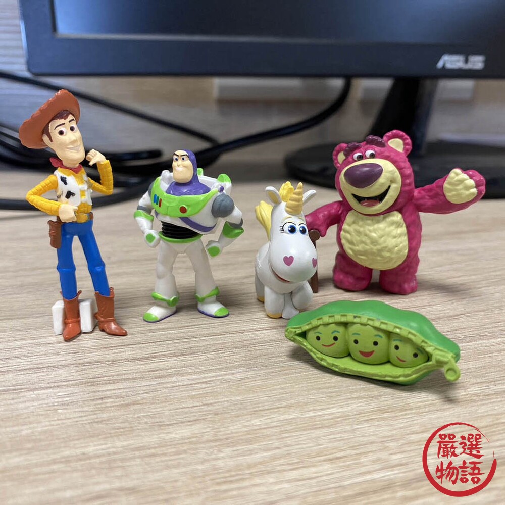 日本製 BANDAI 萬代 玩具總動員3 排排站公仔 巴斯光年 熊抱哥 扭蛋 轉蛋 胡迪 盒玩-圖片-7