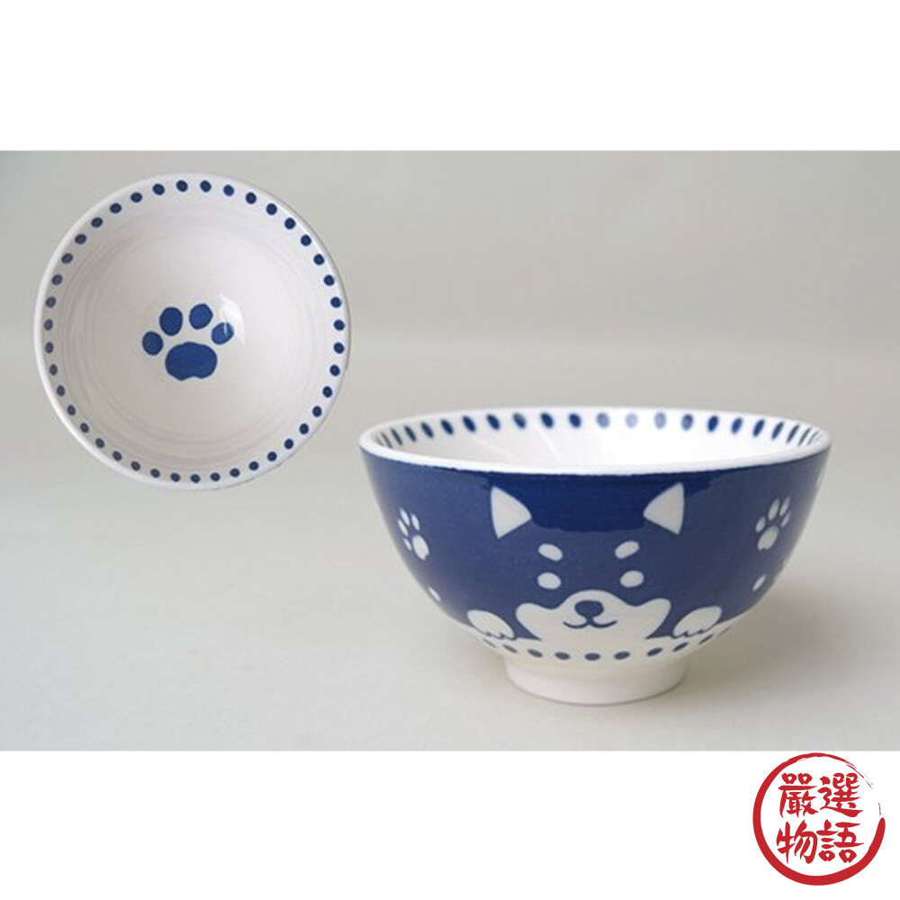 柴犬 陶瓷飯碗 日式飯碗 湯碗 碗 陶瓷碗 情侶碗 柴犬碗 貓碗 飯碗 餐具-圖片-2