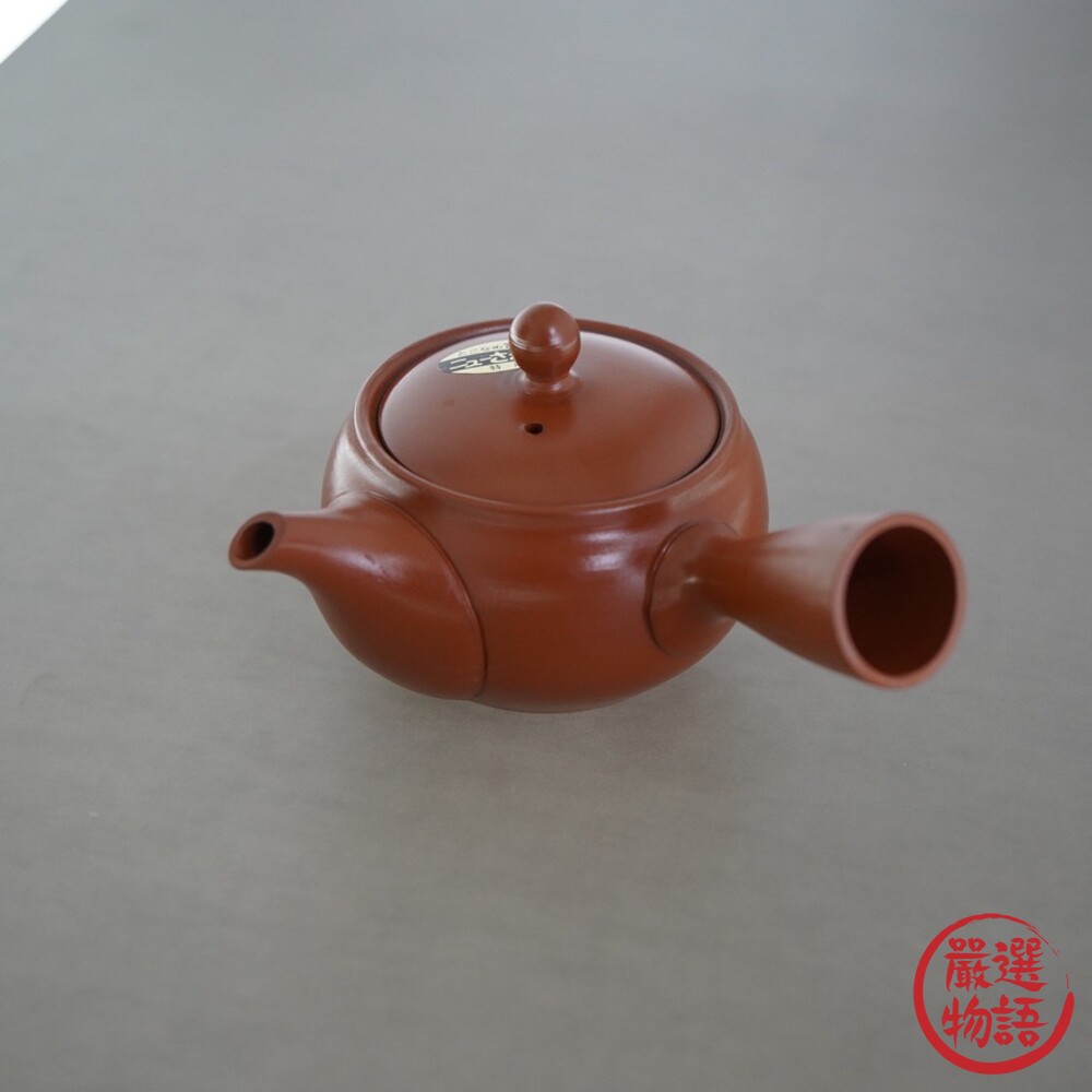 SF-018338-日本製 常滑燒 茶壺 一心作富仙 朱泥 日式茶 壺泡茶壺 茶陶 横手急須 紫砂壺 陶瓷網 泡茶