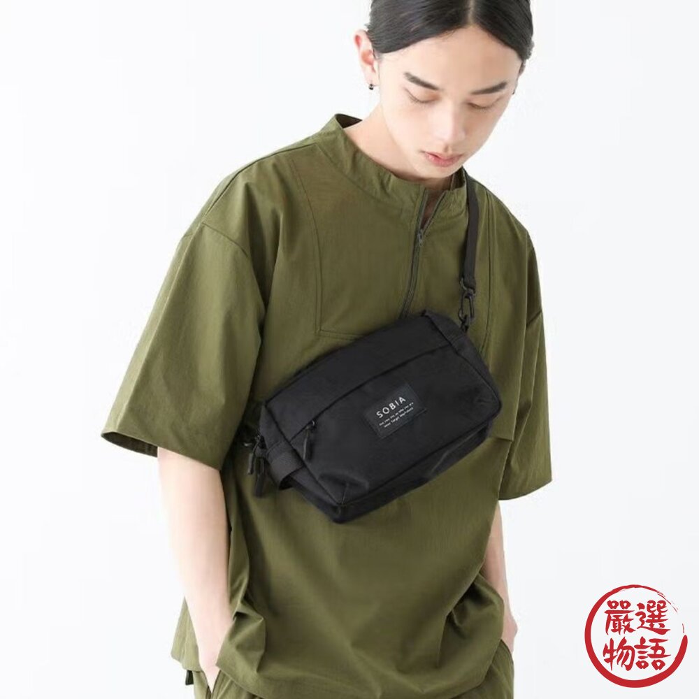 SOBIA側背包 手提包 外出包 斜背包 防水包 可分隔 尼龍側背包-圖片-7