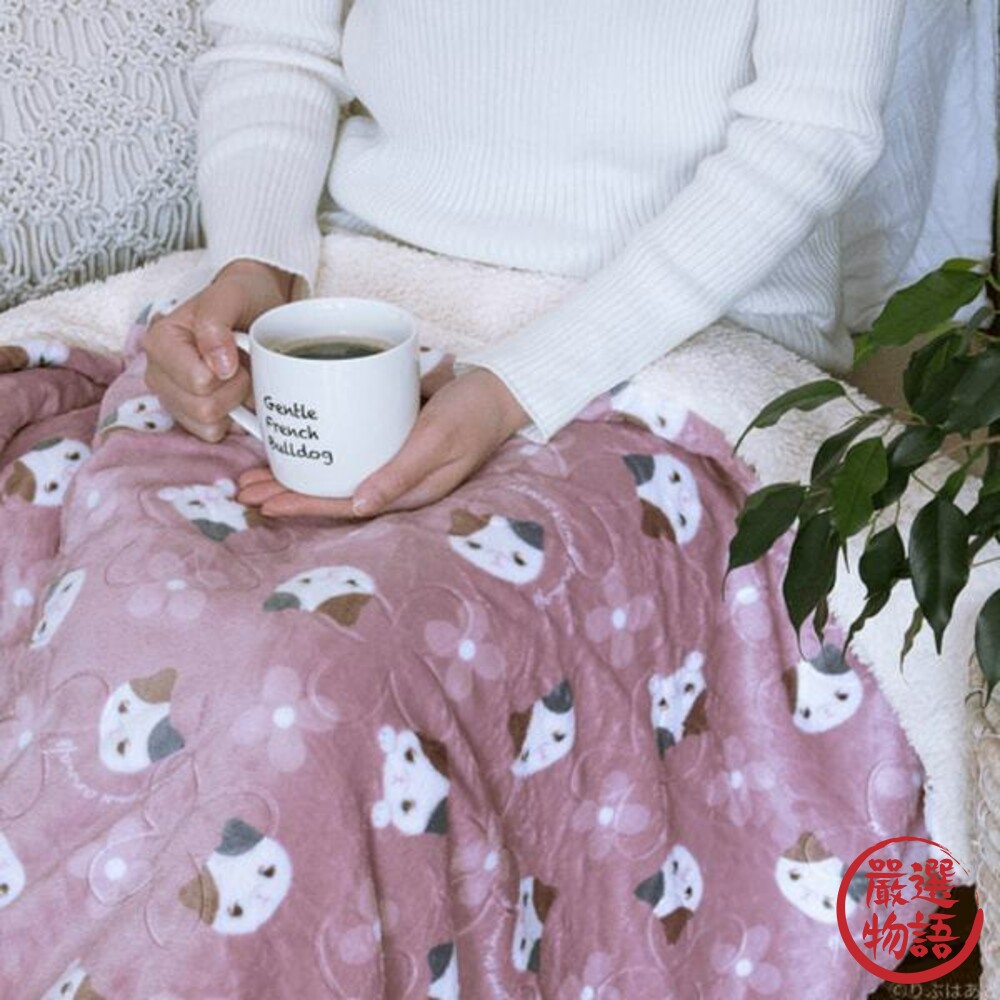 動物毛毯 毛毯 保暖毛毯 毯子 法蘭絨 動物毯 午睡毯 被子 保暖毯 三花貓 柴犬-圖片-2