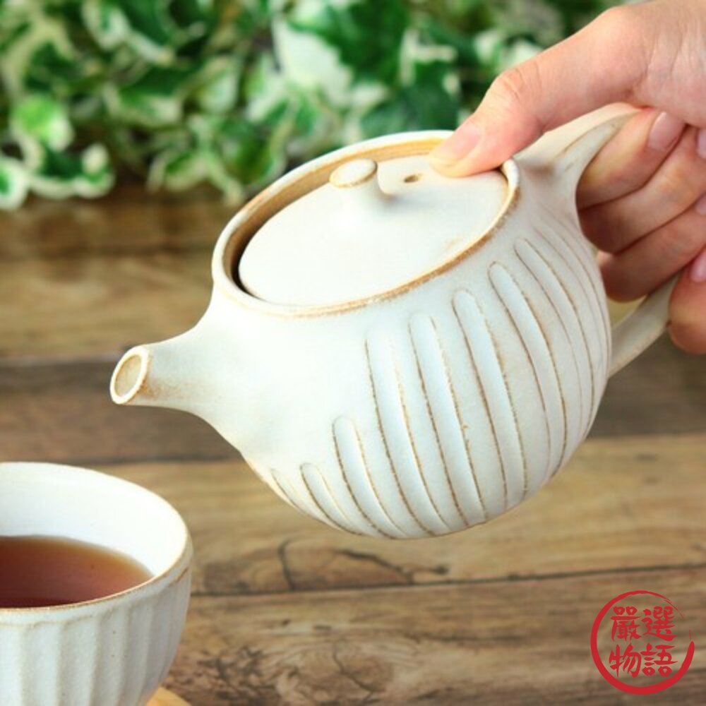日本製 益子燒茶壺 360ml 附濾茶器 泡茶壺 茶藝 茶道 日式茶具 日本陶藝 手工窯燒-圖片-3