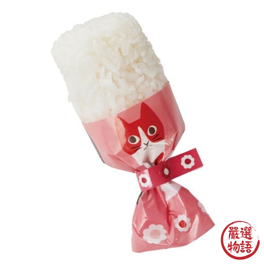 日本製 貓咪飯糰包裝袋 飯糰袋 壽司袋 便當包裝袋 糖果袋 野餐 兒童便當 糖果造型 不沾手-圖片-5