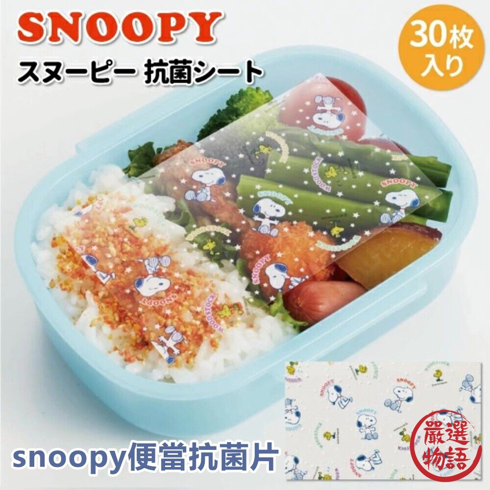 SF-018427-日本製 Ag+便當抗菌片 snoopy 銀離子 抑菌 冷便當 營養午餐 野餐 便當