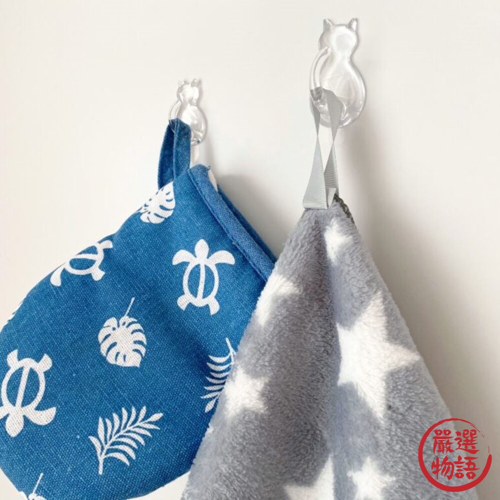 貓咪黏式掛勾 貓尾掛勾 免鑽牆 一組兩入 貓奴 鑰匙 掛鉤 收納掛勾 黑貓 貓咪 廚房收納-圖片-4