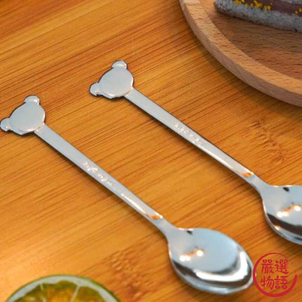 日本製 東亞金屬 小熊不鏽鋼咖啡匙 5入 不銹鋼 湯匙 攪拌 咖啡 奶精 布丁 咖啡湯匙 攪拌匙-圖片-1