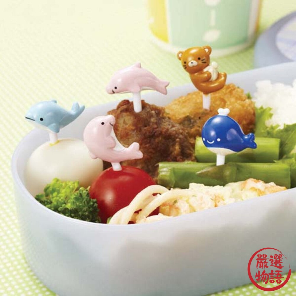 TORUNE 海洋生物食物叉 三明治叉 點心叉 造型叉 水果叉 便當叉 兒童餐盒 封面照片