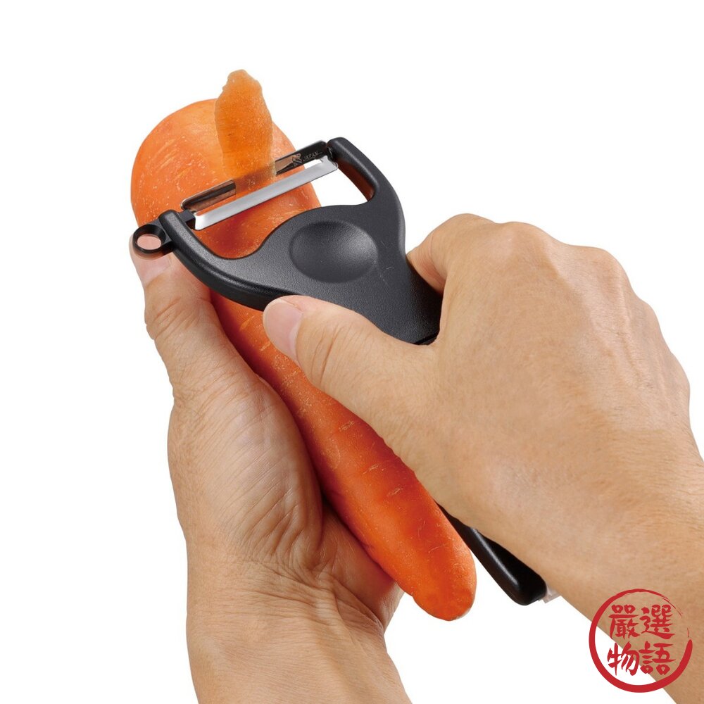 日本製造鹿牌 削皮刀 刮刀 水果削皮刀 | 蔬菜削皮 摺疊削皮刀 削皮器 削水果 刨絲刀 露營必備-圖片-3