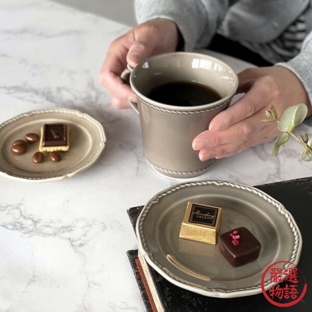 日本製 復古坯布馬克杯 美濃燒 陶瓷 水杯 咖啡杯 牛奶杯 杯子 法式 北歐風-圖片-2