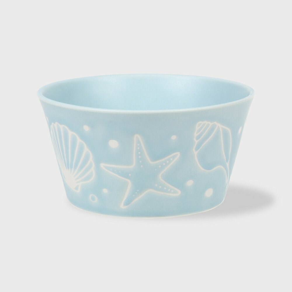 日本製 日式餐碗 小碗 瓷碗 水果碗 麥片碗 醬料碗 白色餐碗 三色可選 海洋 沙拉碗 瓷器-圖片-1