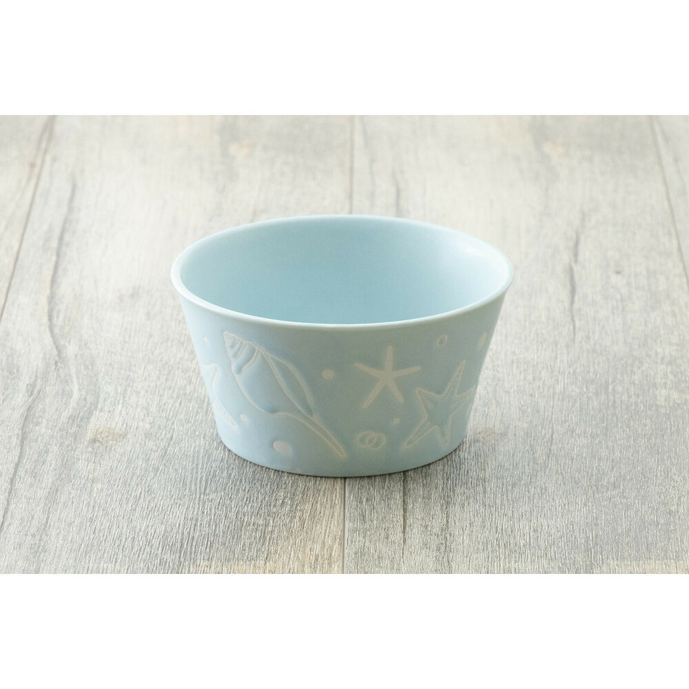 日本製 日式餐碗 小碗 瓷碗 水果碗 麥片碗 醬料碗 白色餐碗 三色可選 海洋 沙拉碗 瓷器-圖片-6