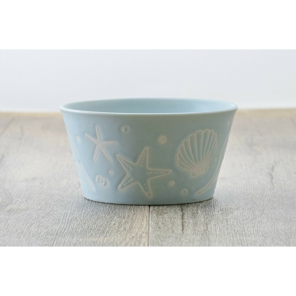 日本製 日式餐碗 小碗 瓷碗 水果碗 麥片碗 醬料碗 白色餐碗 三色可選 海洋 沙拉碗 瓷器-圖片-7