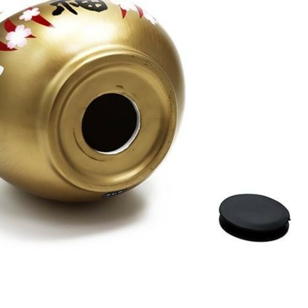 櫻花金達摩貓存錢筒 招財貓 達摩貓 存錢筒 撲滿 存錢罐 招財 開運擺飾 送禮 裝飾品-圖片-3