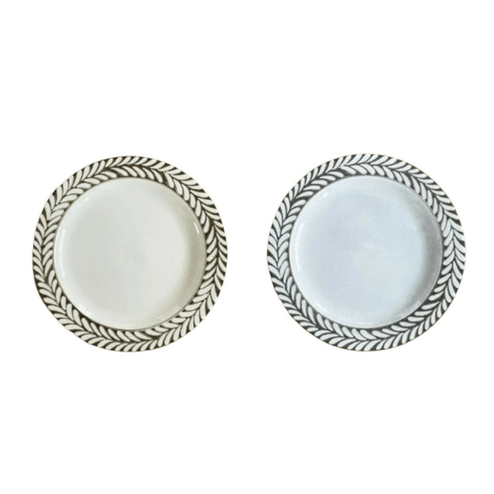 日本製 美濃燒 羽毛餐盤 碗盤 廚房用品 廚房 餐具 盤子 義大利麵盤-圖片-7