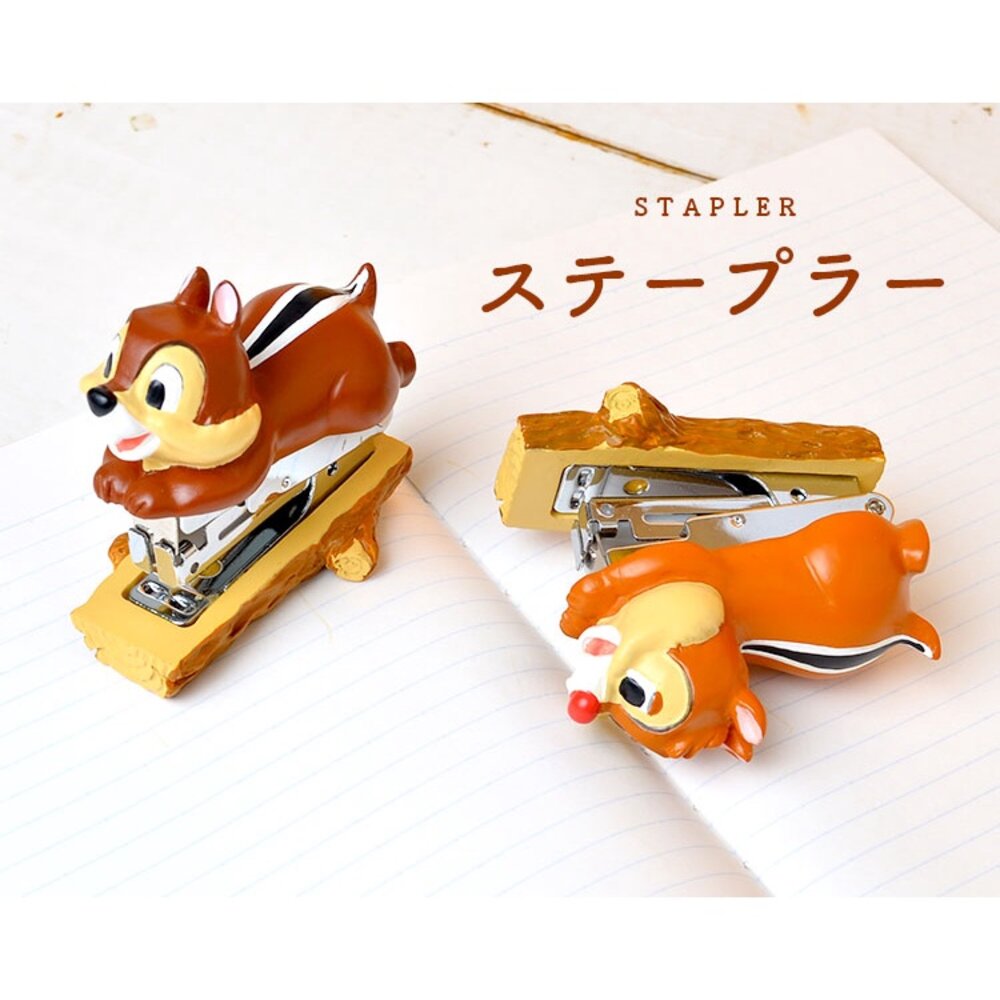 SF-018586-奇奇蒂蒂造型訂書機 奇奇蒂蒂 Disney 釘書機 花栗鼠 辦公小物