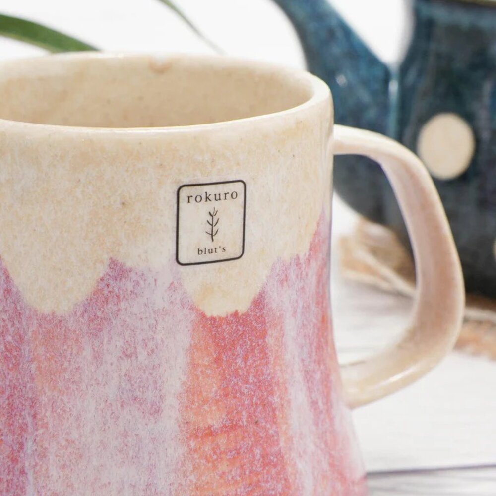 日本製 美濃燒 富士山 馬克杯 Rokuro Blut 六魯 陶瓷 杯子 咖啡杯 茶杯-圖片-2