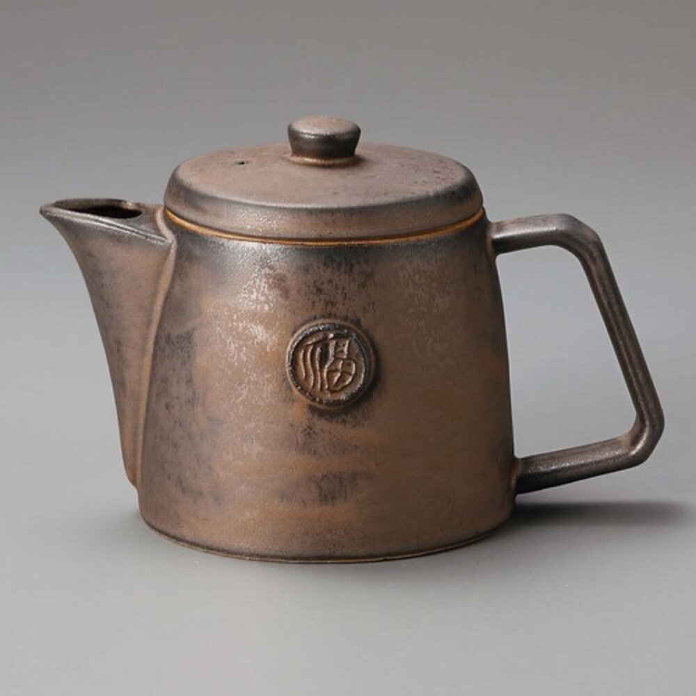 SF-018602-美濃燒 日本製造 復古福字 茶壺 陶瓷茶壺 泡茶壺 茶具 泡茶 瓷壺 瓷器
