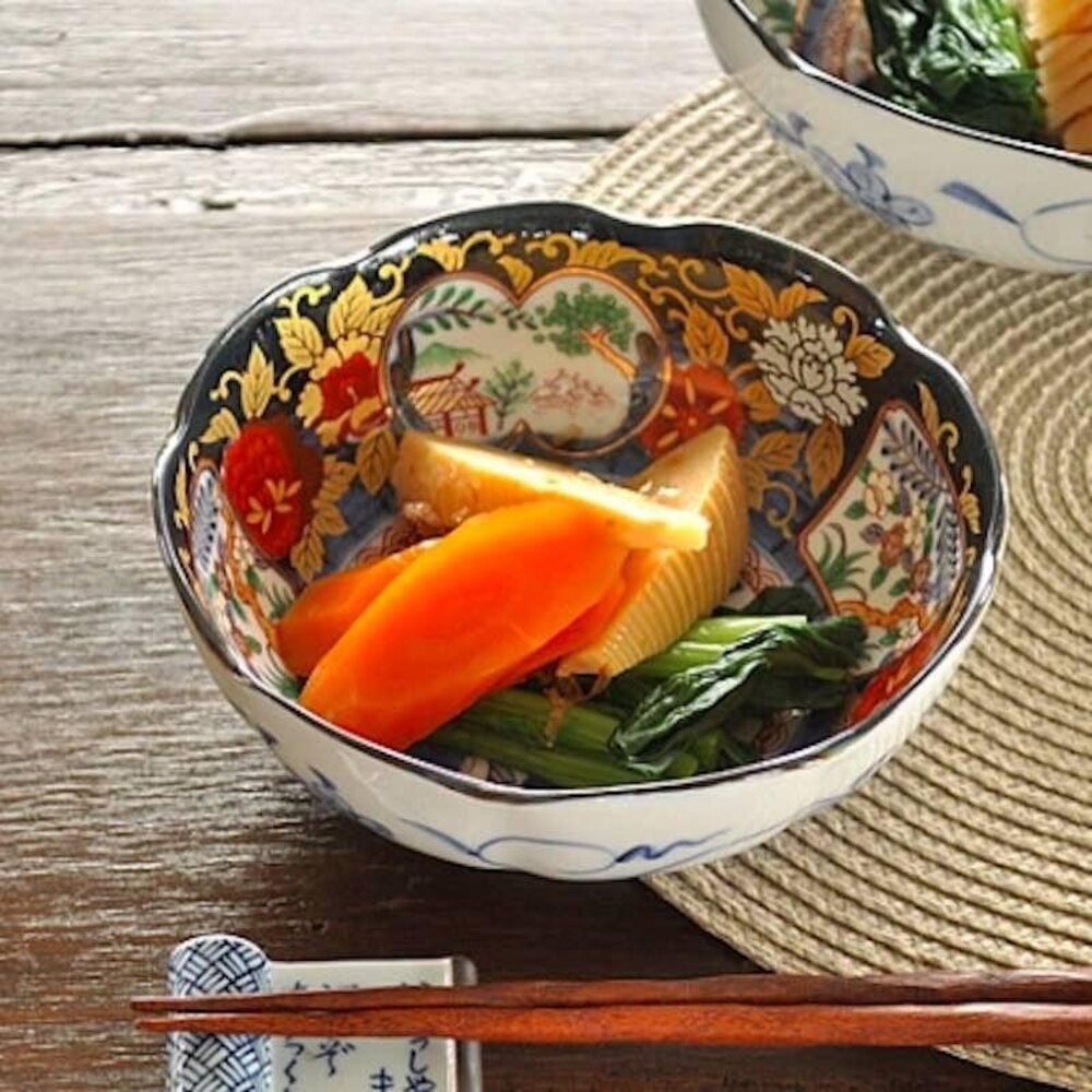 SF-018630-日本製 美濃燒 陶瓷碗 宮廷風 花邊造型碗 拉麵碗 碗 碗盤 陶瓷碗 湯碗 飯碗 餐碗 日式碗盤