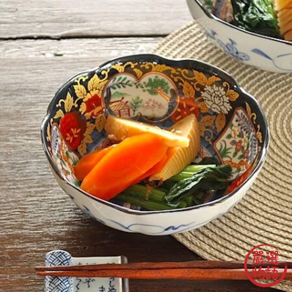 日本製美濃燒陶瓷碗宮廷風花邊造型碗拉麵碗|碗碗盤陶瓷碗湯碗飯碗餐碗日式碗盤