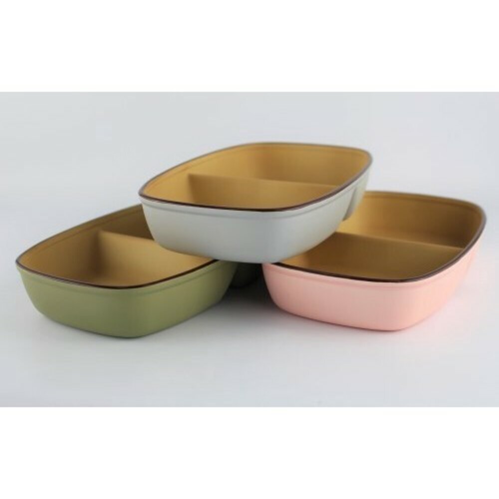 SF-018679-日本製 樹脂深隔分隔盤 粉色 綠色 灰色 211餐盤 餐盤 輕量盤 木質圓盤 盤 耐摔盤 露營盤