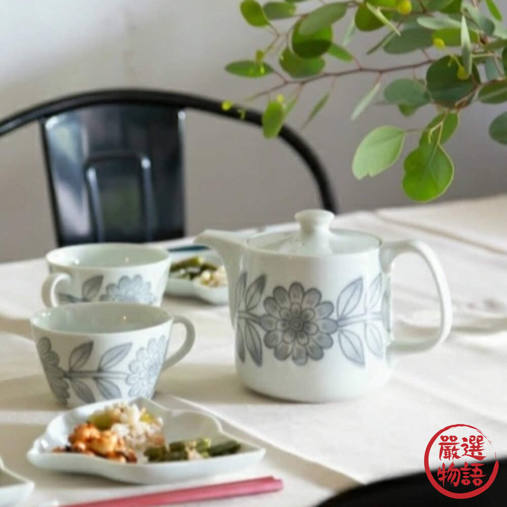 SF-018691-日本製 波佐見燒 日本茶壺 陶瓷茶壺 附濾網 泡茶壺 泡茶 茶葉 茶壺