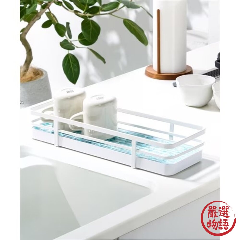 Karari硅藻土 瀝水盤 方型 廚房收納架 珪藻土 矽藻土 瀝水架 收納架-圖片-1