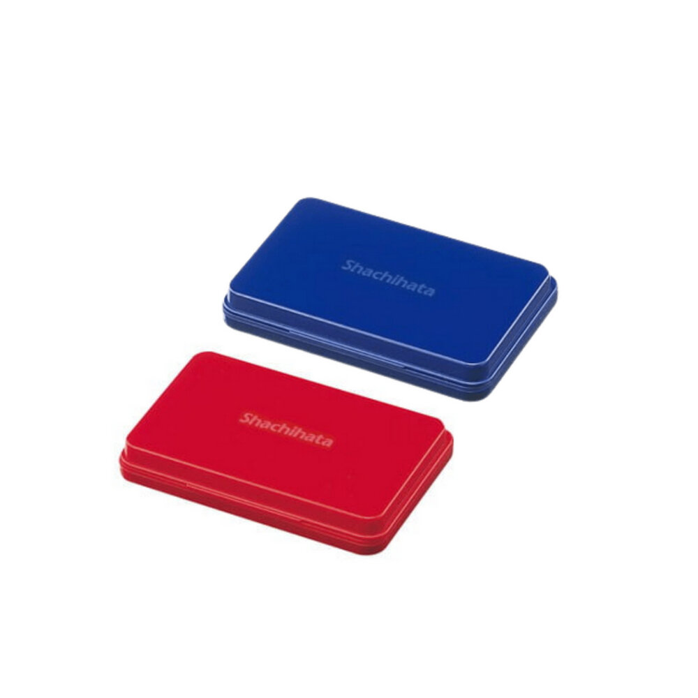 SF-019364-印台 Shachihata 油性 速乾 彩色印泥 印章 藍色 紅色 銀行推薦 速乾 日本製