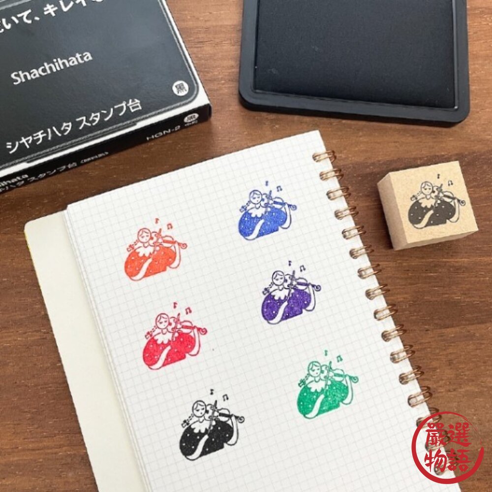 印台 Shachihata 油性 速乾 彩色印泥 印章 藍色 紅色 銀行推薦 速乾 日本製-圖片-1