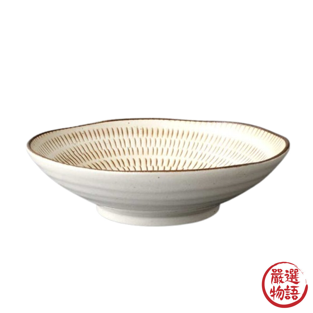 日本製 Tobikanna十草 深盤 美濃燒 圓盤 餐盤 沙拉盤 單入-圖片-1