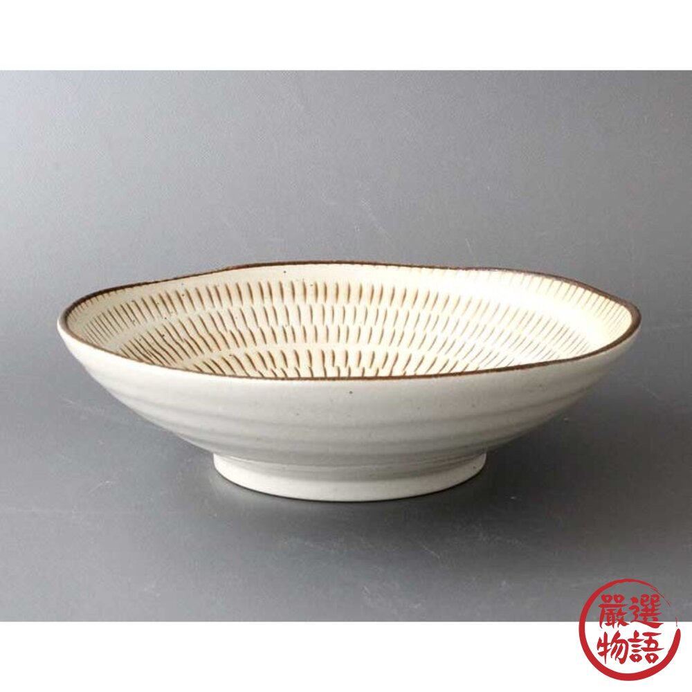 日本製 Tobikanna十草 深盤 美濃燒 圓盤 餐盤 沙拉盤 單入-圖片-3