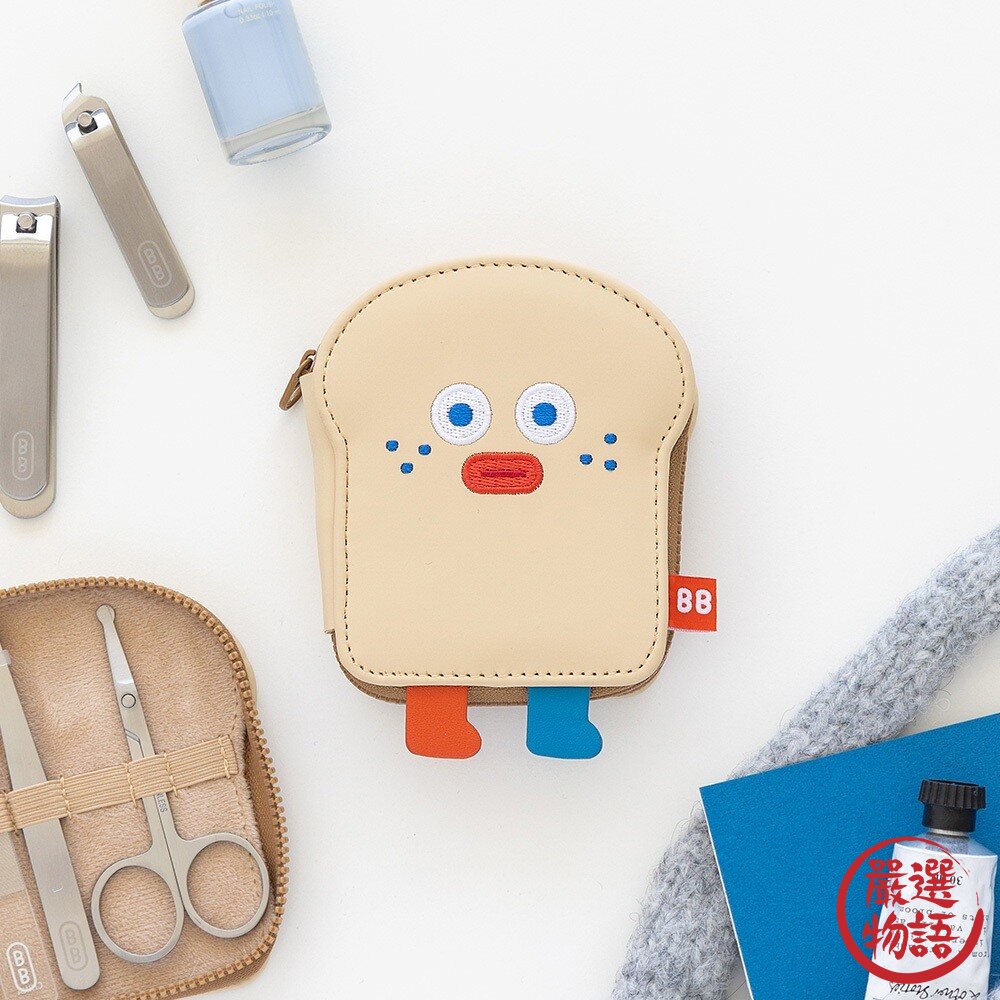 SF-019381-韓國Romane 吐司造型指甲剪套裝組 Brunch Brother Toast  體積小方便攜帶