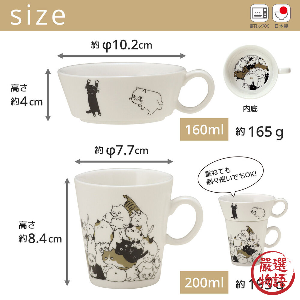 日本製 一堆貓咪圓盤 Nekonekone 20.9cm 馬克杯 杯子 貓咪 甜點盤 盤子 餐盤-圖片-1