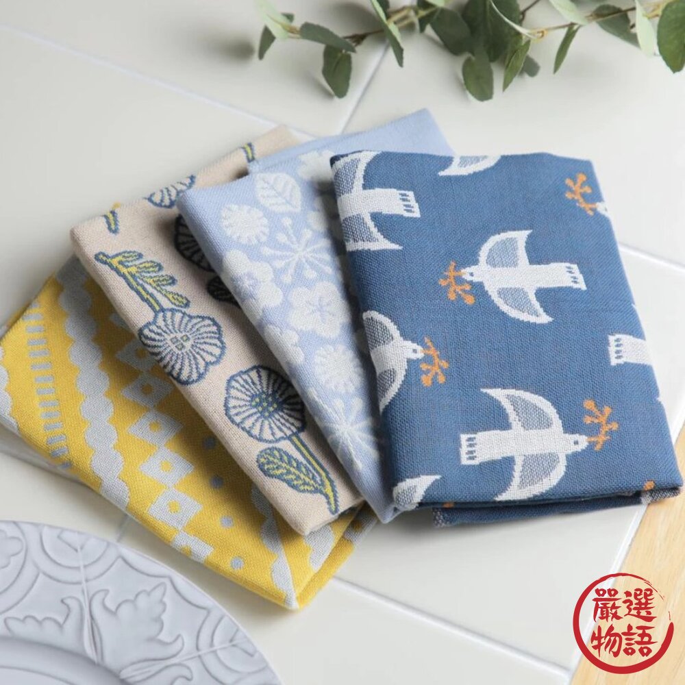 日本主婦推薦 三層家事布 Kukka Lokki 抗菌防臭 雙面擦拭布 北歐風吸水抹布 廚房餐巾 桌墊 日本進口-圖片-1