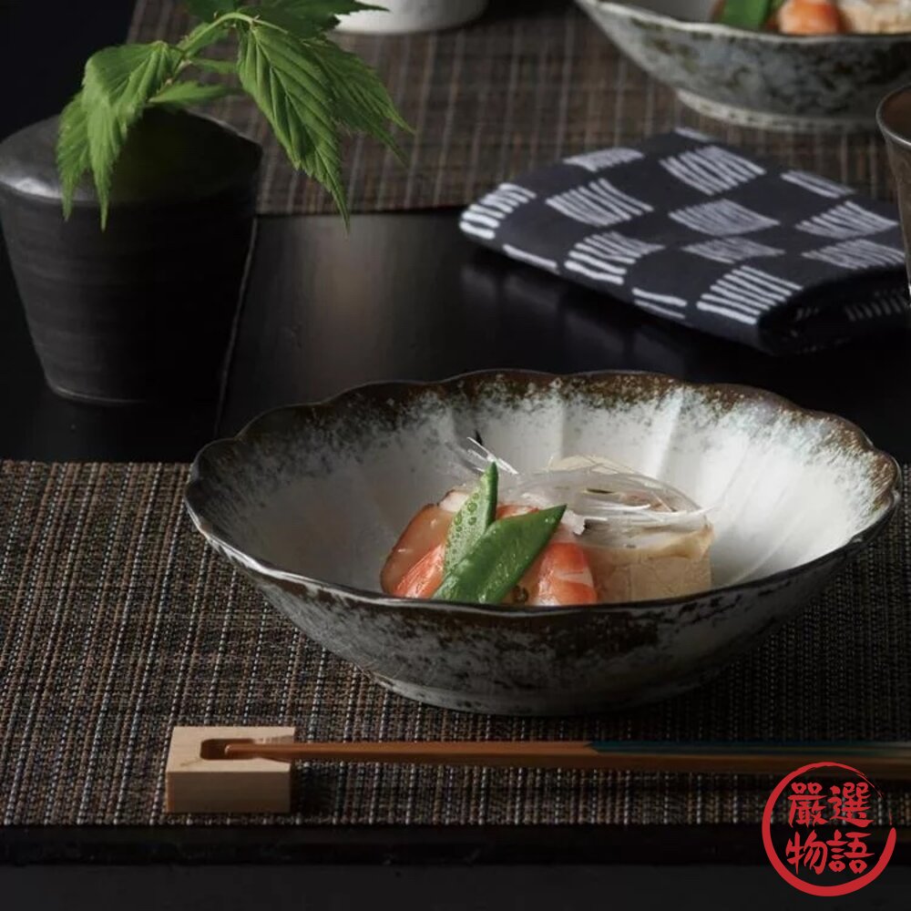 日本製 美濃燒 釉彩 陶瓷盤 陶瓷碗 碗 飯碗 湯碗 拉麵碗 深盤 餐盤 淺盤 輪花 日式-圖片-7