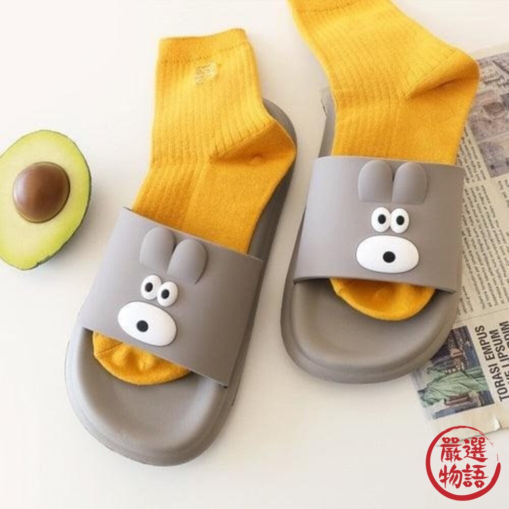 韓國 Romane 貓咪 熊熊 室外拖鞋 踩屎感拖鞋 厚底拖鞋 室內拖鞋 拖鞋 eva拖鞋 軟底拖鞋 日本進口-圖片-5