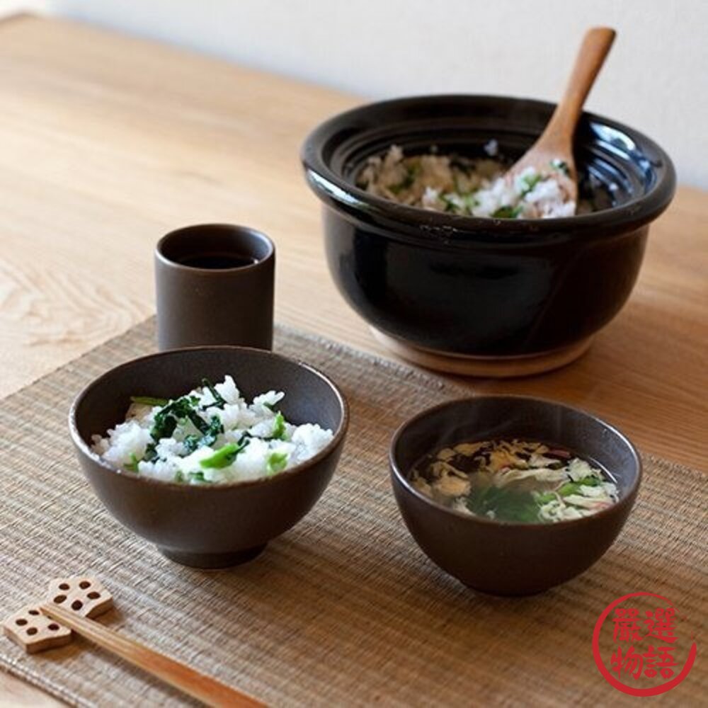 SF-019868-日本 萬古燒 遠紅外線土鍋 2人 1200cc 炊飯鍋 料理鍋 飯鍋 陶瓷鍋 土鍋 日本進口