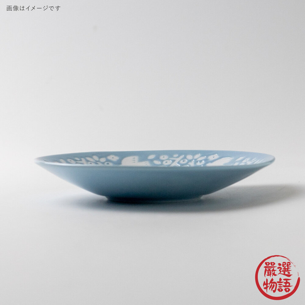 日本製 LINTU 小鳥植物盤子 美濃燒 陶瓷盤 餐盤 盤子 甜點盤 盤 下午茶 日式餐具 北歐風-圖片-5