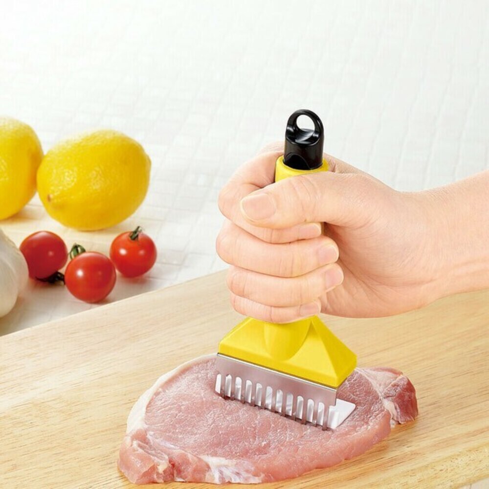 SF-020026-日本下村 斷筋器 鬆肉神器 肉品斷筋 鎚肉器 鬆肉 專業斷筋 牛排斷筋器 切斷肉筋 廚房小物 日本進口