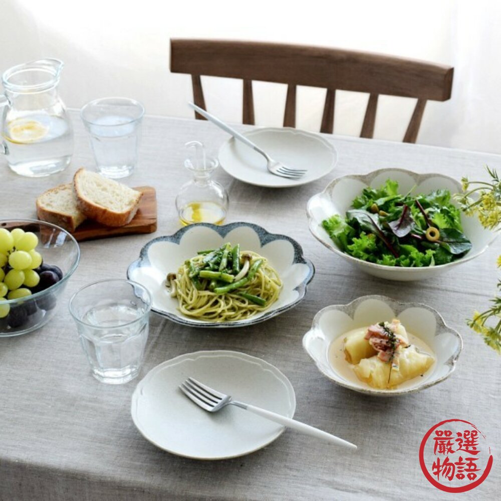 現貨 日本製 美濃燒 茉莉花 花盤 點心盤 菜盤 淺盤 義大利麵 甜點盤 小菜盤 深盤 沙拉盤 日本進口-圖片-4