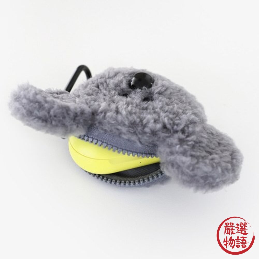 韓國Romane Little Paper 毛絨AirPods灰白保護套 柔軟材質 保護殼 airpods 日本進口-圖片-5