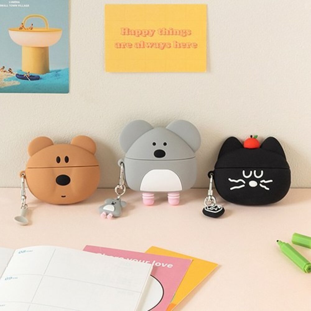 SF-020040-韓國 Romane AirPods Pro2 矽膠保護套 耳機套 Brunch 早午餐兄弟 日本進口