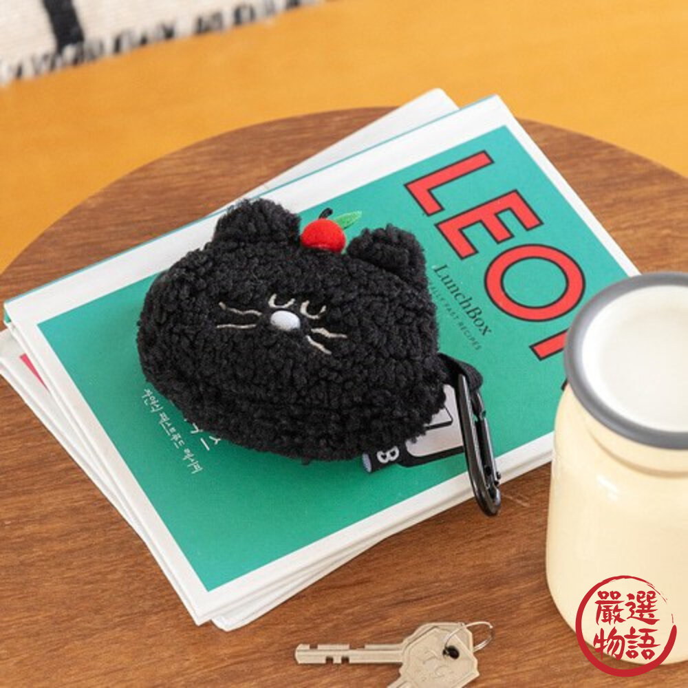 韓國 Romane Mogry AirPods 耳機套 收納包 零錢包 韓國文創 Brunch 日本進口-圖片-2