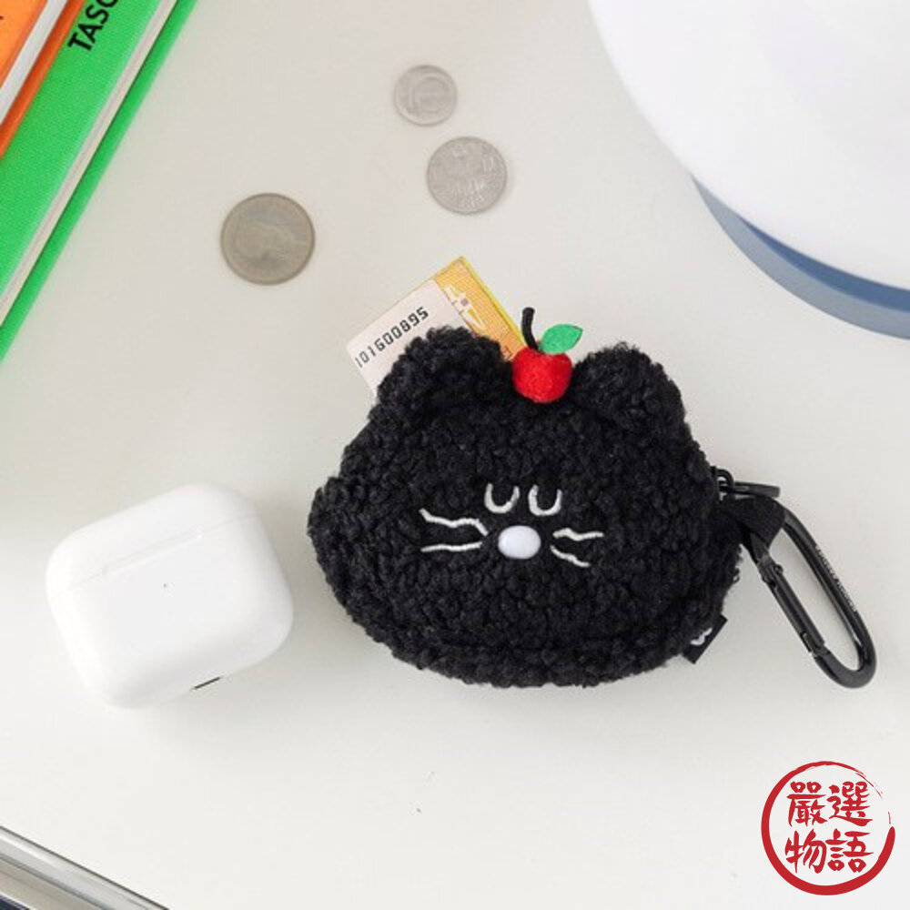 韓國 Romane Mogry AirPods 耳機套 收納包 零錢包 韓國文創 Brunch 日本進口-圖片-3