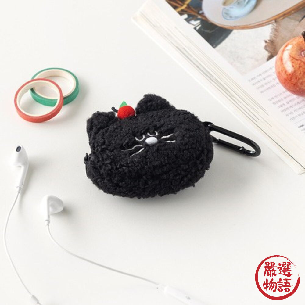 韓國 Romane Mogry AirPods 耳機套 收納包 零錢包 韓國文創 Brunch 日本進口-圖片-4