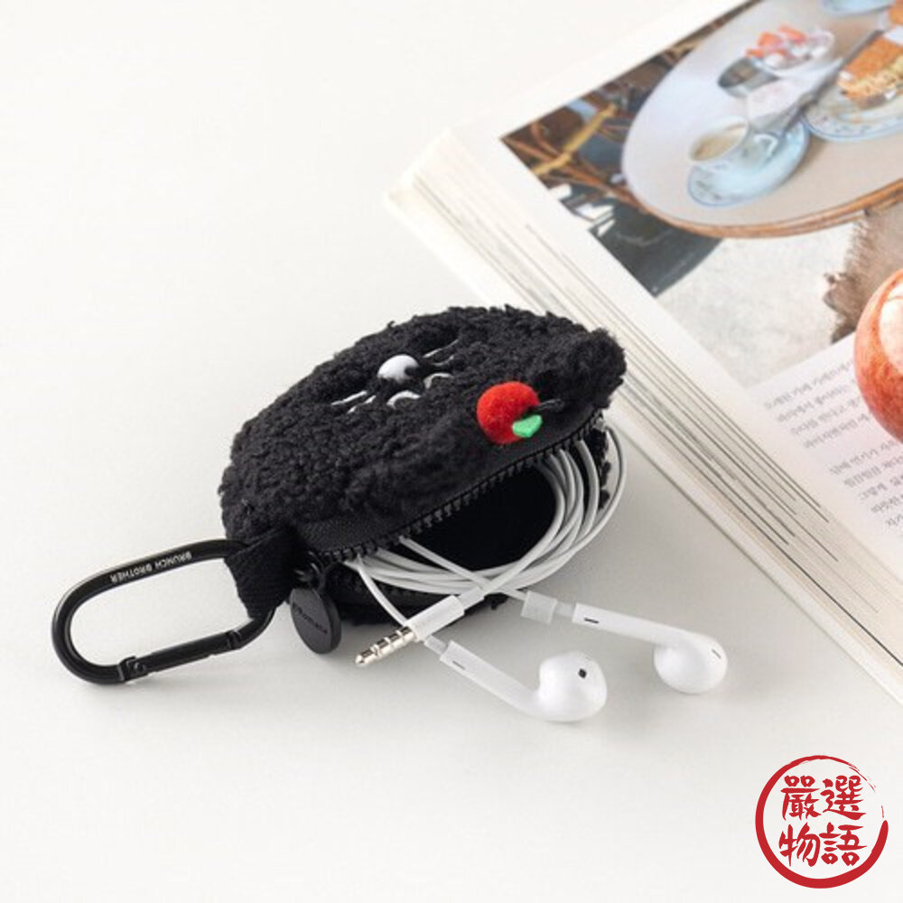 韓國 Romane Mogry AirPods 耳機套 收納包 零錢包 韓國文創 Brunch 日本進口-圖片-6